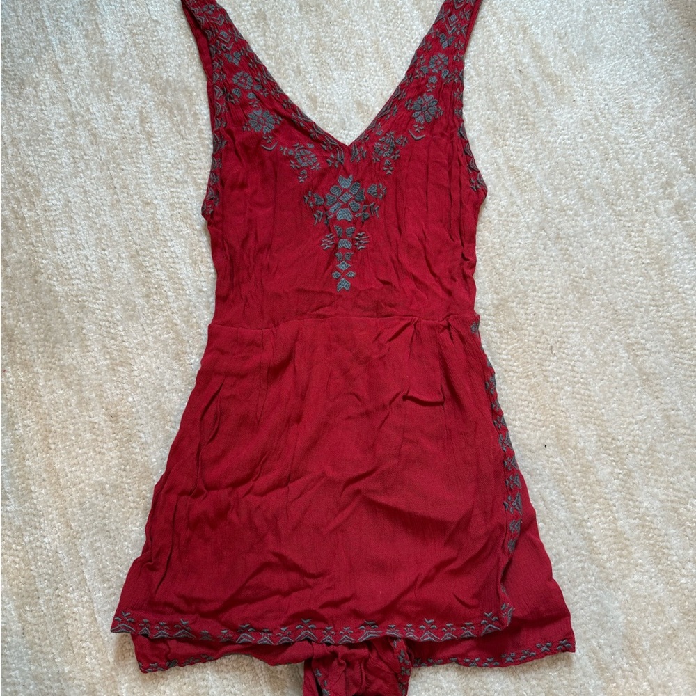 Red FP Romper